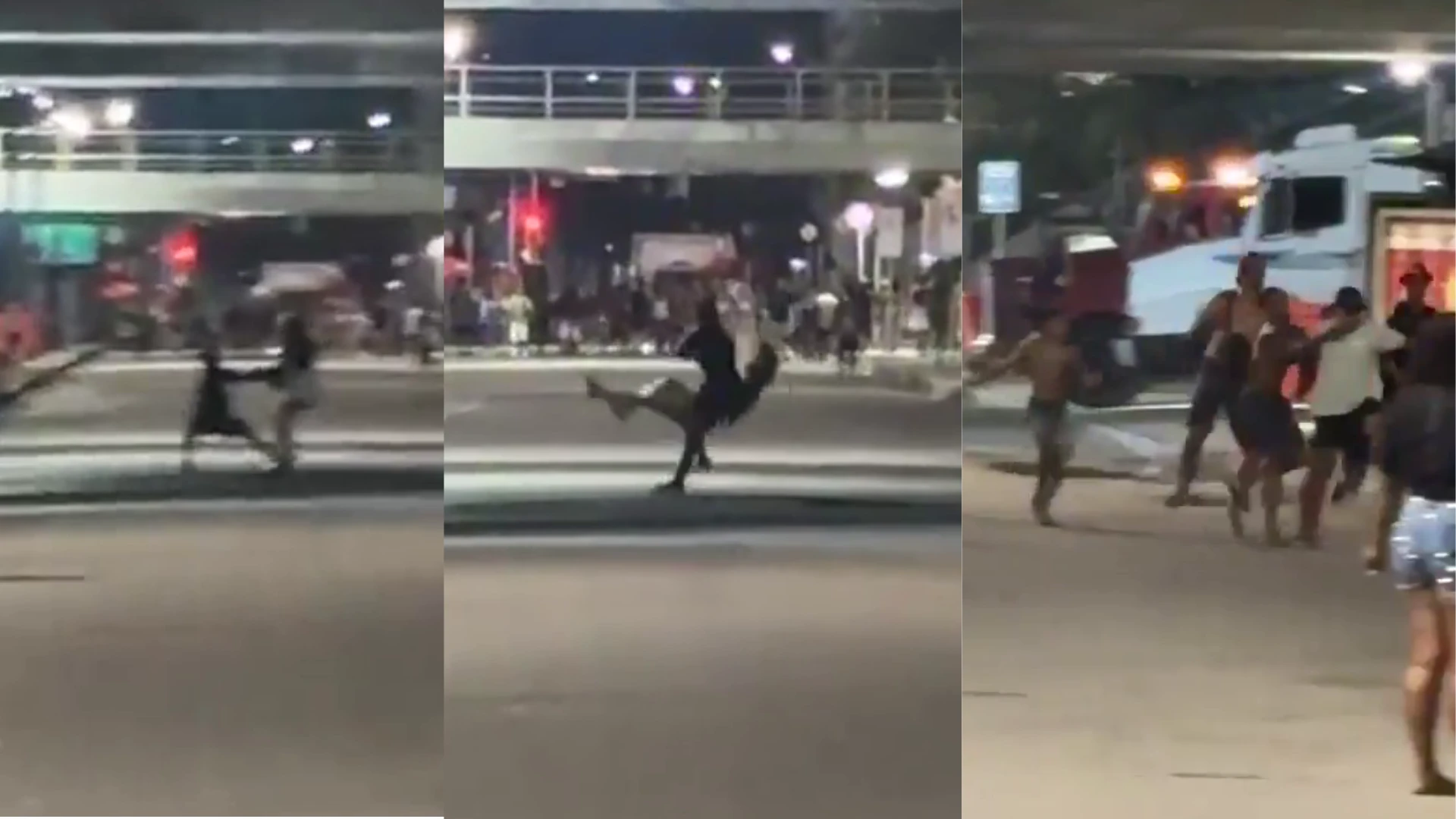 Vídeos mostram arrastões contra turistas em bloco no RJ; três foram presos