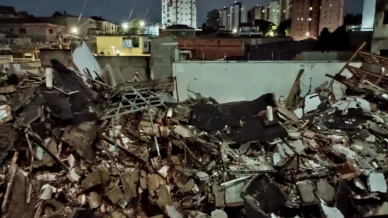 SP: Prédio desaba em Guarulhos; ninguém ficou ferido