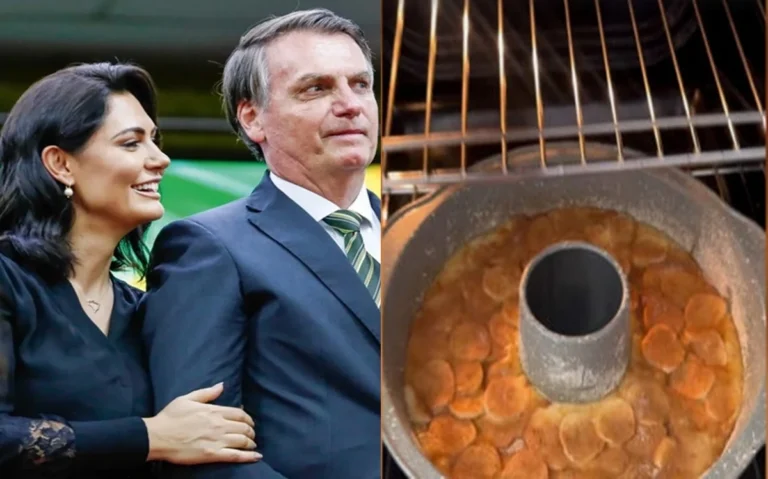 Michelle revela receita de bolo saudável feita para Bolsonaro e surpreende seguidores