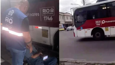 Homem furta ônibus e é preso após perseguição no Rio; veja vídeo