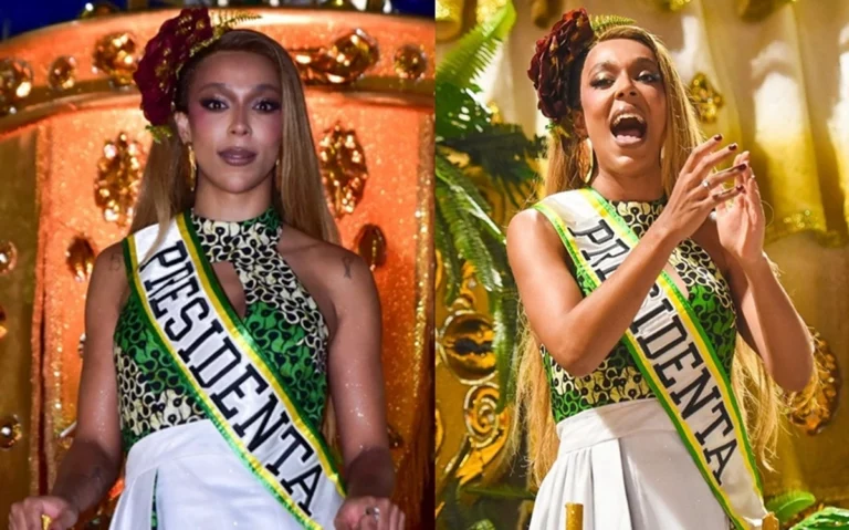 Erika Hilton surge com faixa de “presidenta” e causa alvoroço no Carnaval de SP