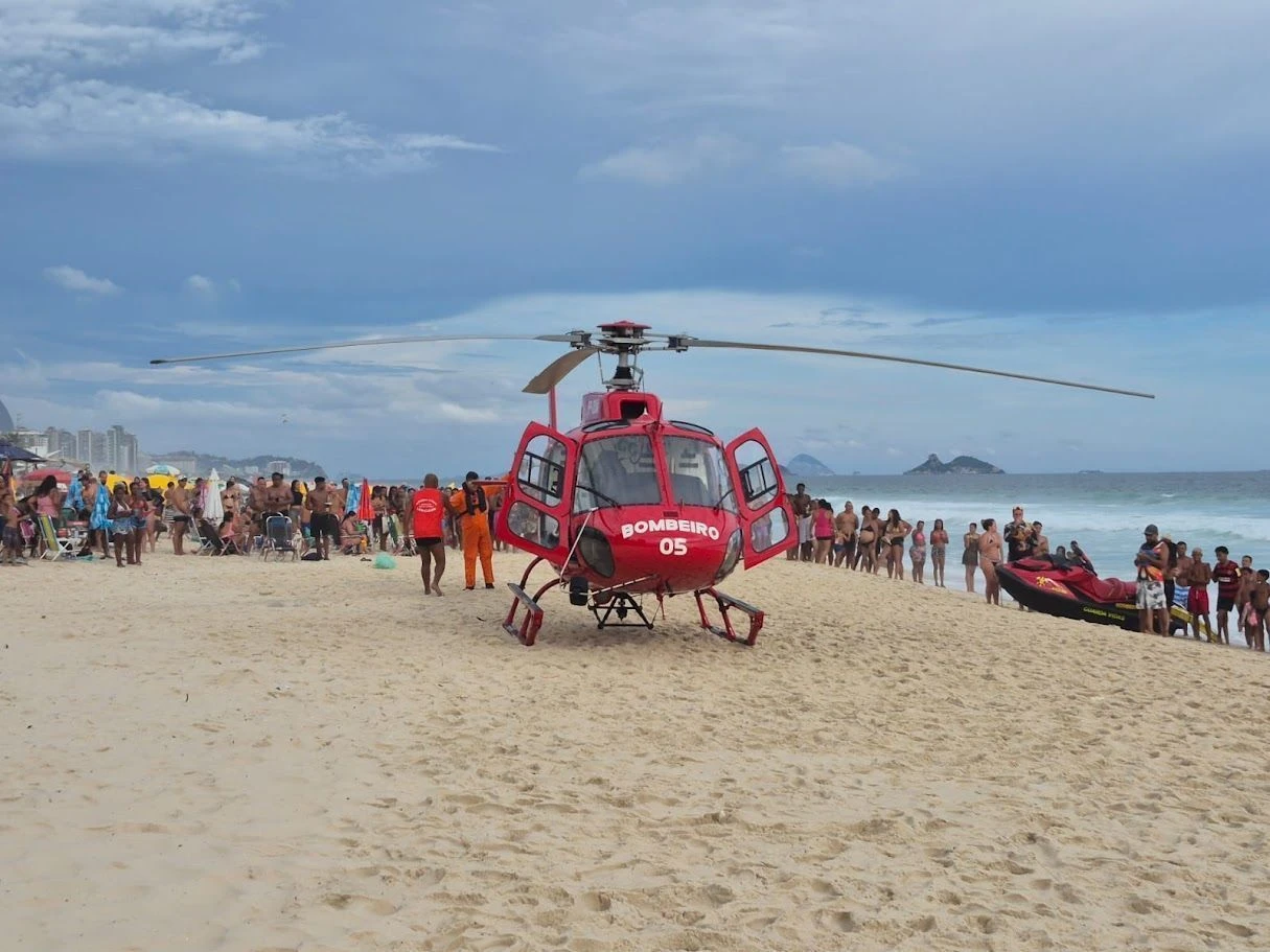 Bombeiros realizam mais de mil resgates durante o carnaval no RJ