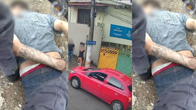 Veja momento em que carro roubado com bebê de 2 meses é recuperado por PMs