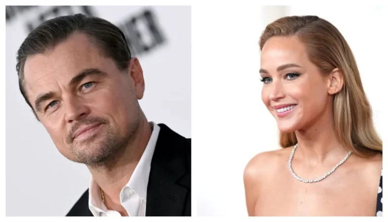 Leonardo DiCaprio aparece de mãos dadas com Jennifer Lawrence; veja foto