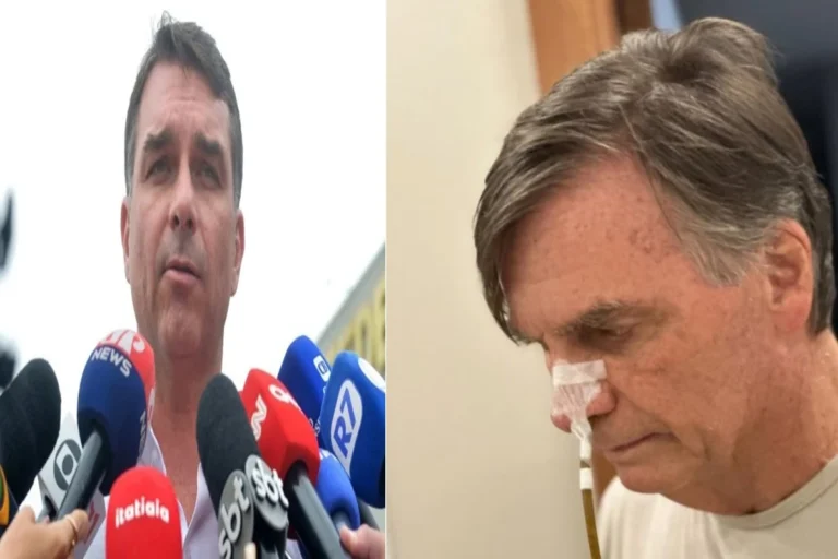 Flávio quebra protocolo e faz forte desabafo sobre saúde de Bolsonaro : “Escapou por pouco”