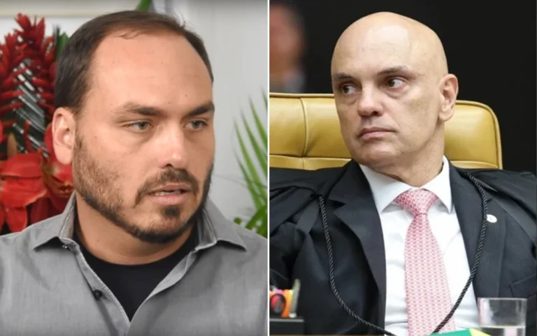 Carlos Bolsonaro desafia Moraes e divulga foto inédita de Jair Bolsonaro no hospital