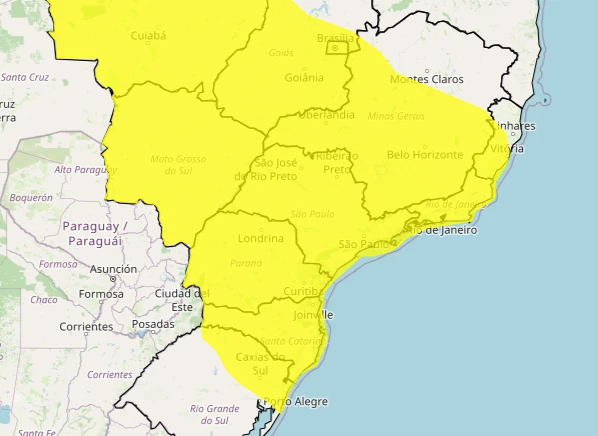 Áreas do norte gaúcho seguem em atenção para pancadas fortes de chuva