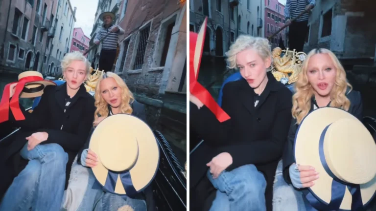 Madonna recria cena do clipe de “Like a Virgin” com Julia Garner; veja