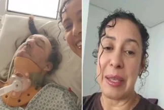 Esposa de Marquito mostra humorista internado e confirma nova cirurgia