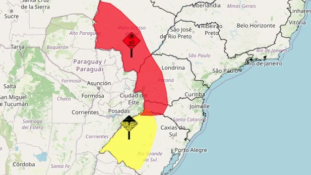 Inmet emite alerta vermelho para onda de calor no Sul do país