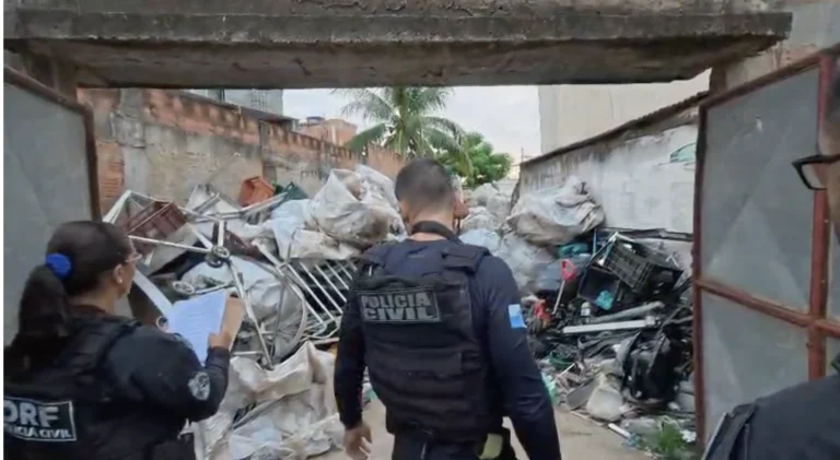 Operação mira esquema de receptação de metais na Baixada Fluminense