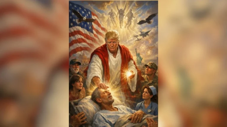 Análise: Trump cometeu blasfêmia em publicação que o retrata como Jesus?