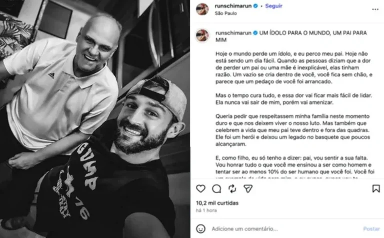 Em meio à dor, filho de Oscar Schmidt faz pedido de partir o coração