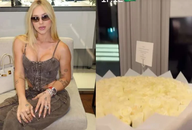Mas já? Virginia ganha buquê de rosas, revela remetente e web reage: Não pode ser