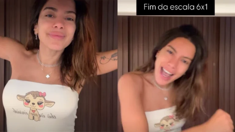 Anitta comemora aprovação do fim da escala 6×1 e internautas debocham: Começou a lacração