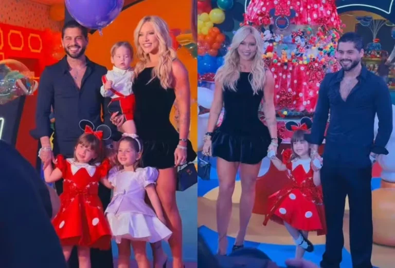 Virginia e Zé Felipe reaparecem juntos em festa luxuosa de Maria Alice e detalhe rouba atenção