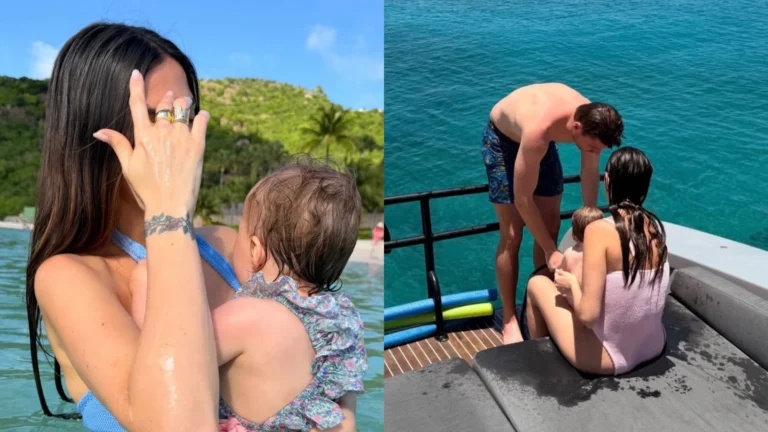 Kelly Piquet curte passeio de barco com Max Verstappen e caçula; veja