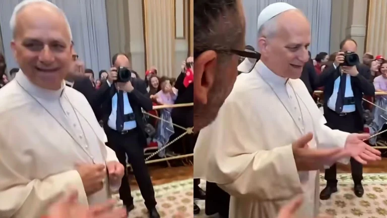 Padre mostra Papa Leão XIV reproduzindo trend “six seven” ao som de funk