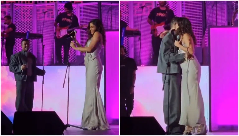 Separados, Xamã e Sophie Charlotte cantam juntos em festa de “Três Graças”