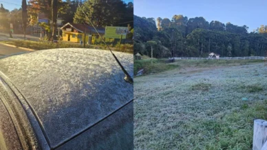 Geadas e temperatura de 1°C são registradas em Monte Verde (MG); veja fotos