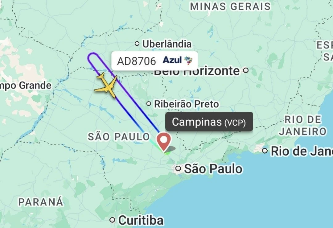Voo da Azul com destino a Orlando retorna a Viracopos após problema técnico