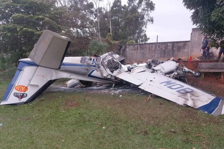 Vítimas de queda de avião em Marília foram encontradas carbonizadas