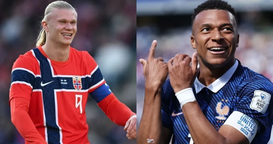 Haaland x Mbappé: Noruega tenta surpreender a favorita França na Copa