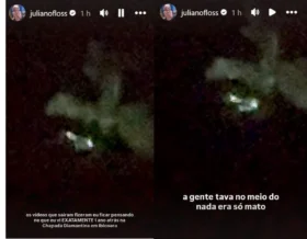Juliano Floss mostra vídeo de suposto OVNI que viu na Chapada Diamantina