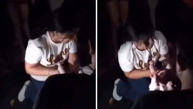 Mulher faz parto em meio aos escombros deixados por terremoto na Venezuela