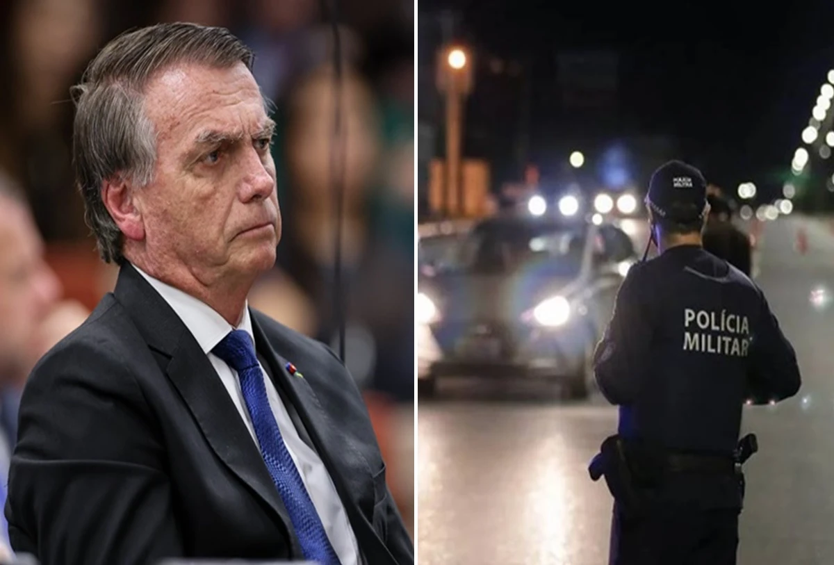 Blitz da PM termina com apreensão de arma de fogo de Jair Bolsonaro no DF
