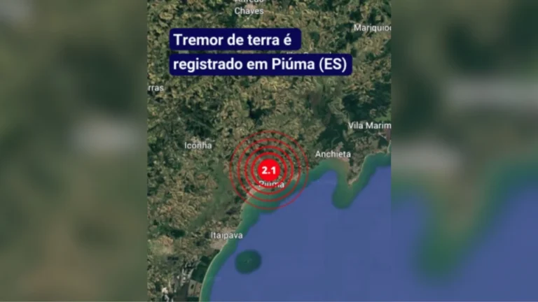 Tremor de magnitude 2.1 atinge cidade no Espírito Santo; entenda