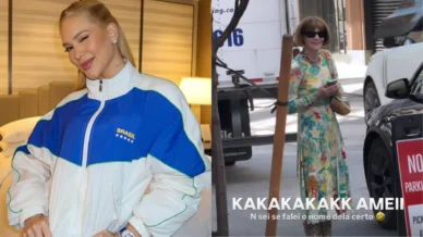 Virginia vê Anna Wintour na rua: 