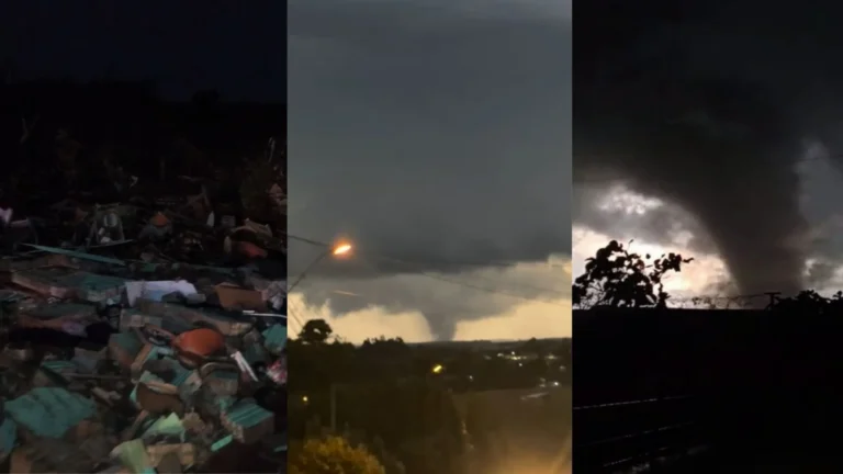 Tornado gigante em Giruá: “Teremos dimensões maiores ao amanhecer”