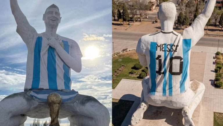 Cidade que homenageou Messi com estátua celebra vaga na final da Copa