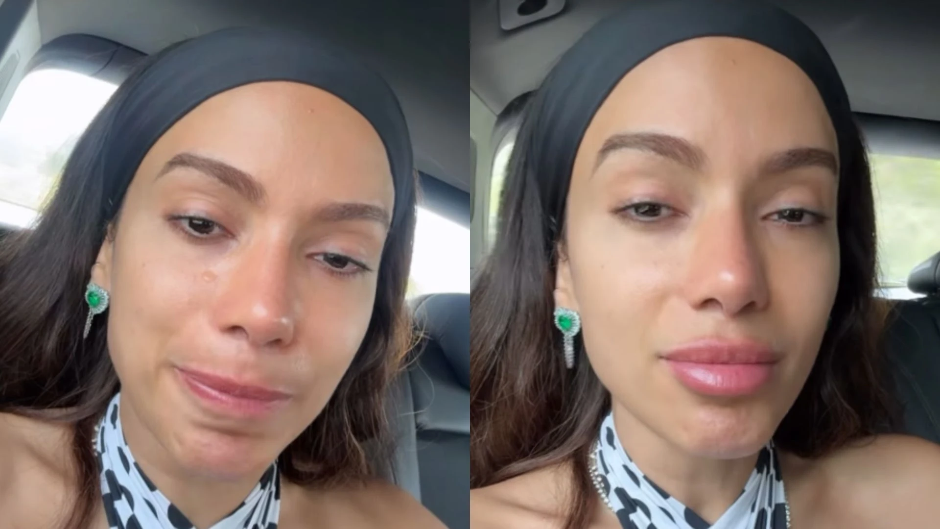 Anitta chora ao finalizar edição de novo projeto visual: 