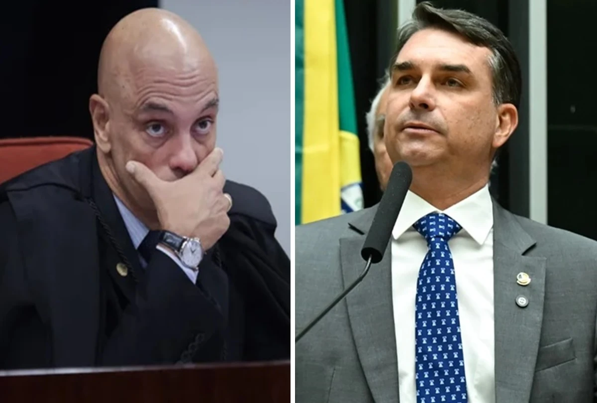 Flávio Bolsonaro faz dura acusação contra Moraes após batida na casa do ex-presidente