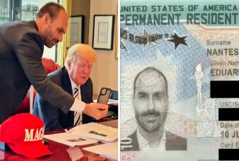 Eduardo Bolsonaro recebe green card concedido pelo governo Trump