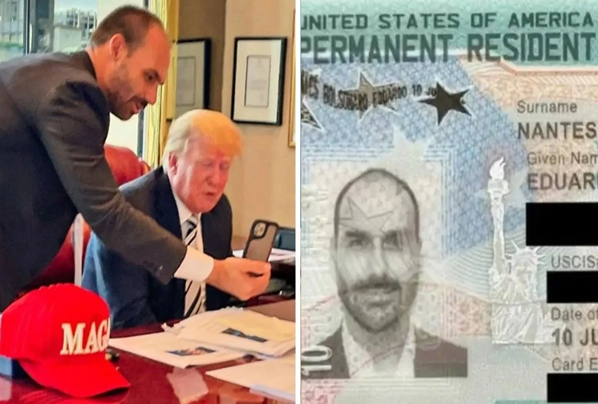 Eduardo Bolsonaro recebe green card concedido pelo governo Trump