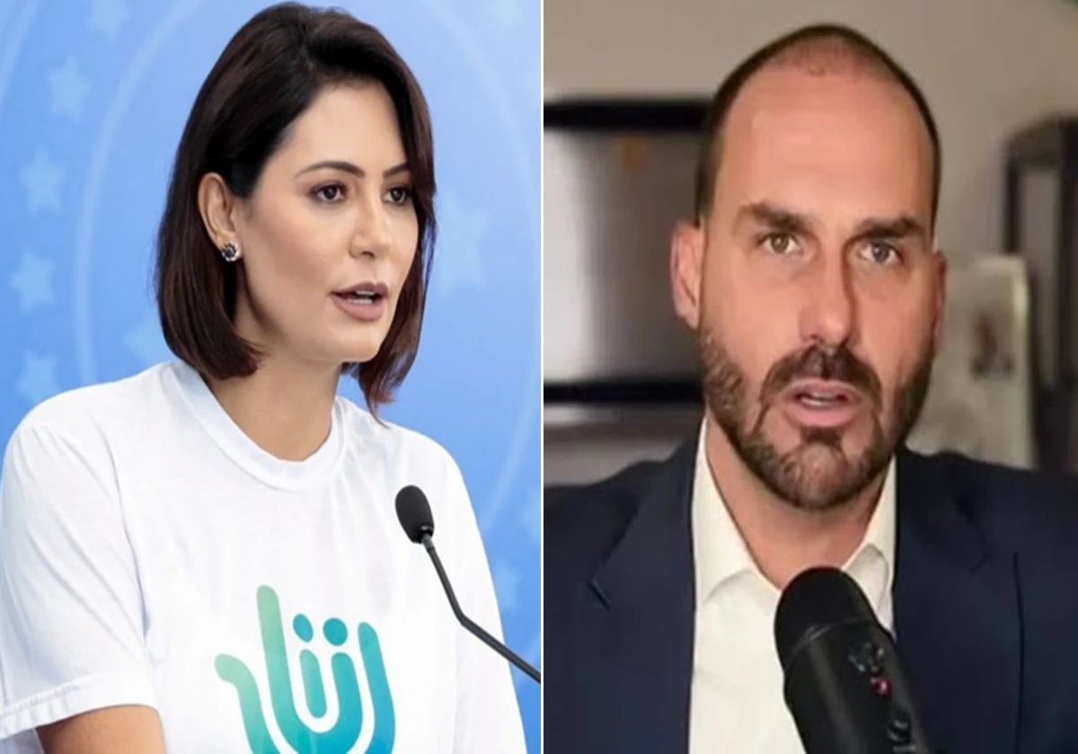 Eduardo Bolsonaro detona Michelle e fala em 