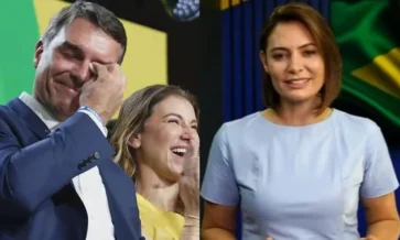 Novo gesto de Michelle chama atenção ao divulgar campanha de Flávio