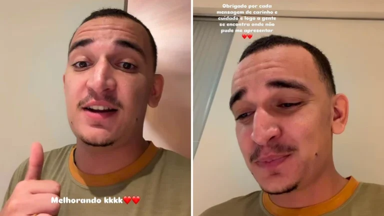 ‘Sem conseguir respirar direito’, relata João Gomes que se recupera de influenza