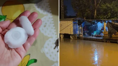 Granizo causa estragos em municípios do RS; estado está em alerta