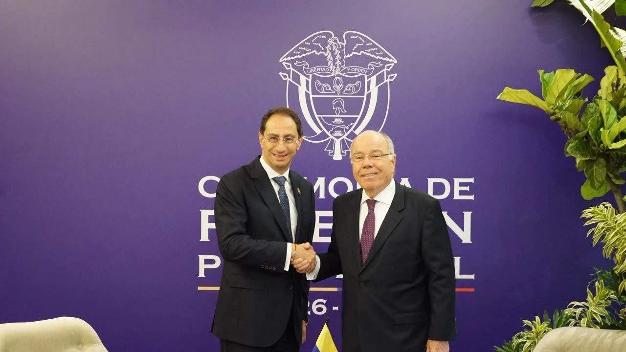 Vice colombiano se reúne com Mauro Vieira na posse de De La Espriella