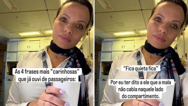 ‘Vou dar na sua cara’ e ‘Vou te arrastar pelo cabelo’: aeromoça relata absurdos que já ouviu de passageiros