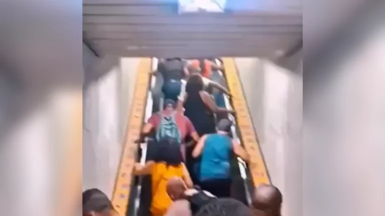 Escada rolante muda de direção e confunde passageiros no metrô do RJ