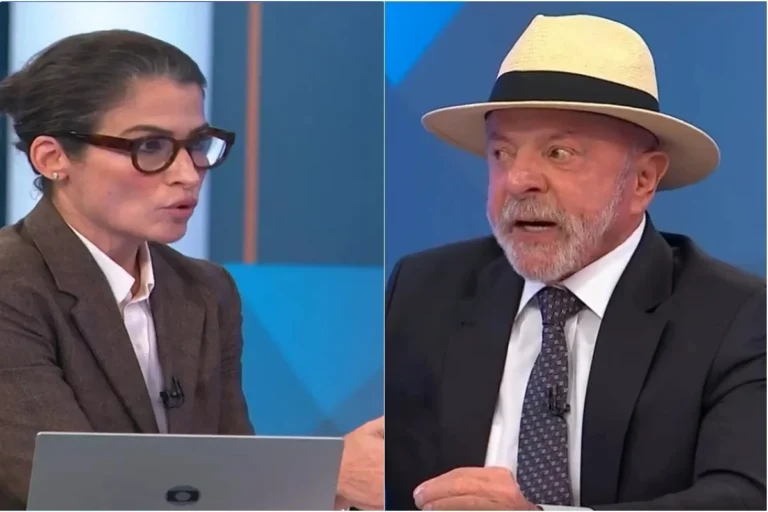 Lula critica imprensa durante sabatina da Globo e é rebatido por Renata Vasconcellos e César Tralli
