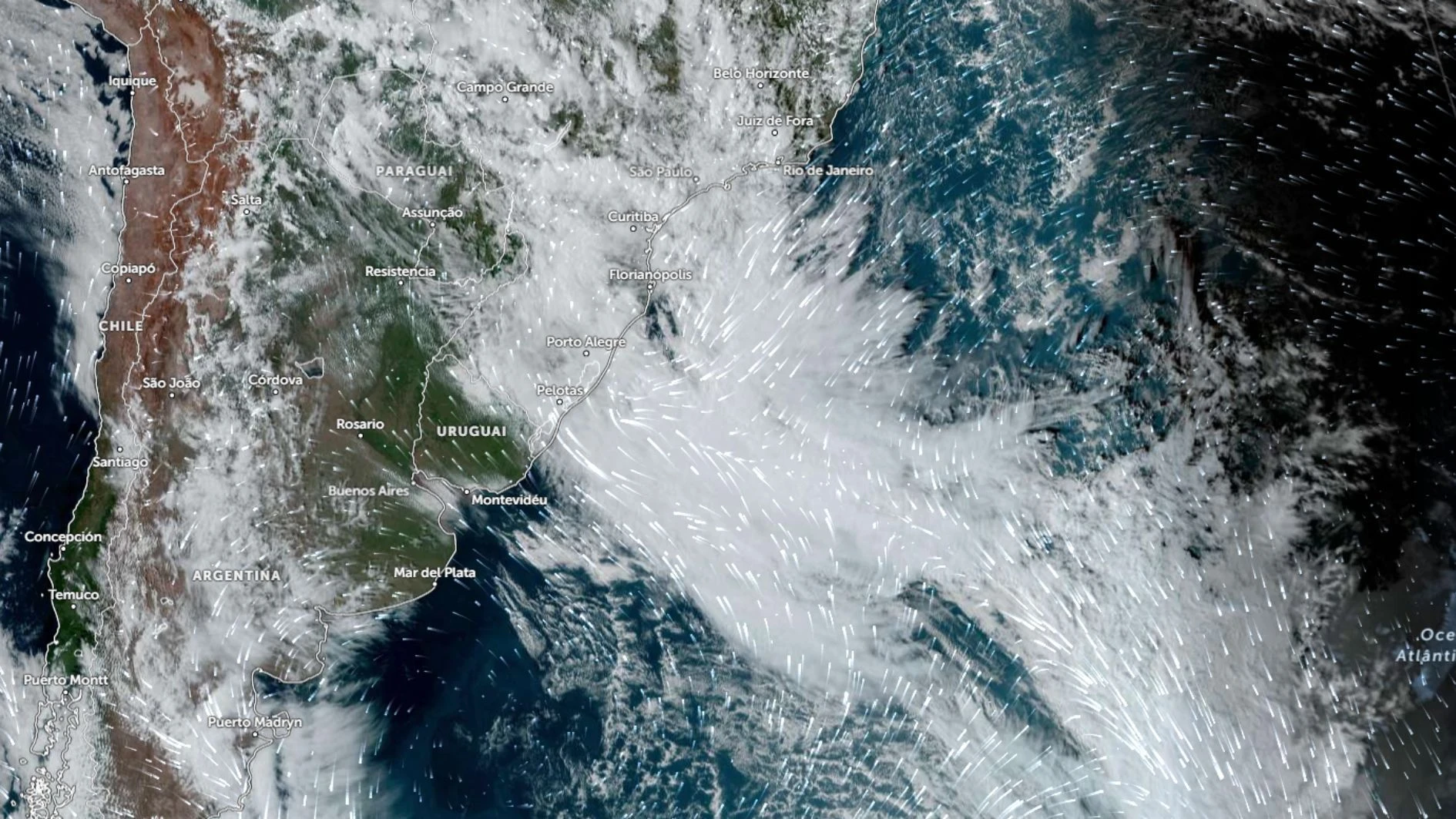 Ciclone bomba: ventos podem chegar a 90 km/h hoje em regiões do Brasil