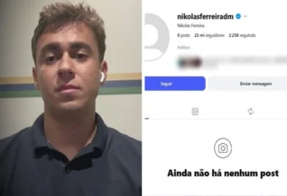Perfil de Nikolas Ferreira surge com todas as postagens apagadas