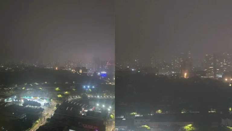 Forte neblina cobre cidade de SP durante queda de temperatura; veja