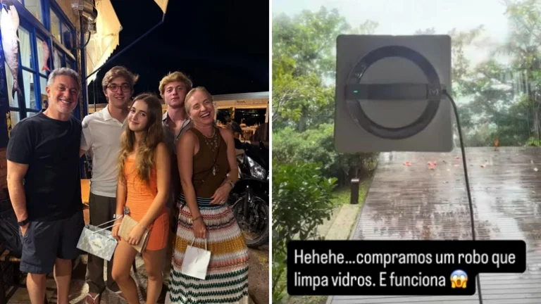Luciano Huck compra robô para limpar os vidros da mansão que mora com a família